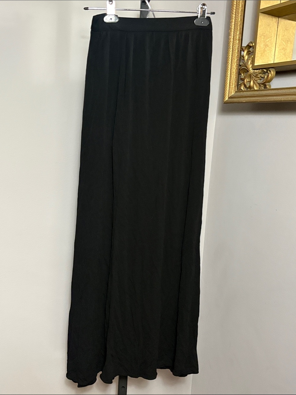 Naeem Khan VINTAGE Size 4 Classic Black Elegant Maxi Long Skirt
